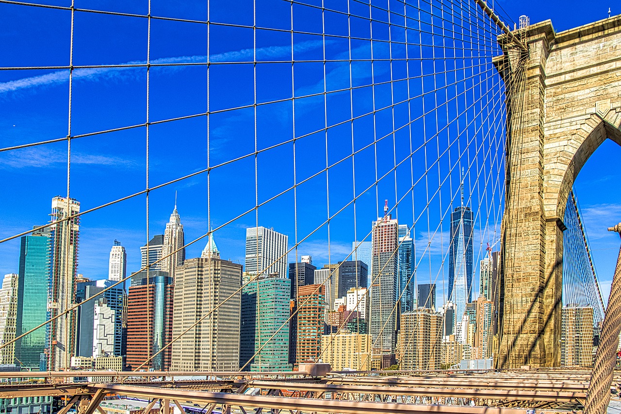 new york, view, city